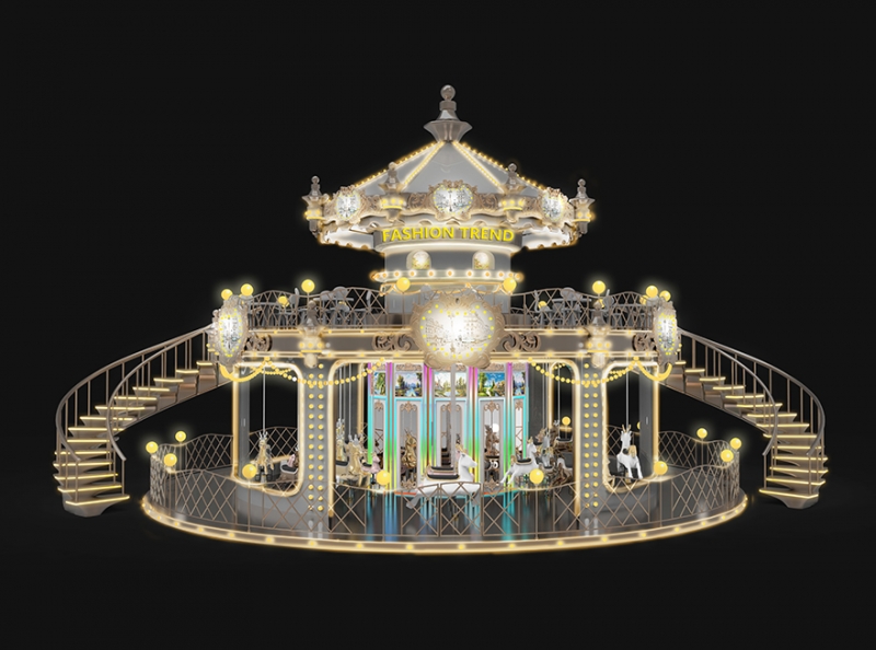 38座雙層（céng）旋轉木馬（mǎ）/內置雙（shuāng）樓梯